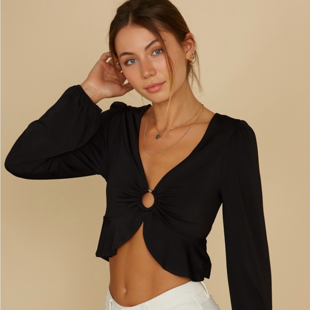 Black crop top